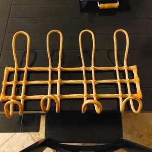 Vintage Rattan wall hook